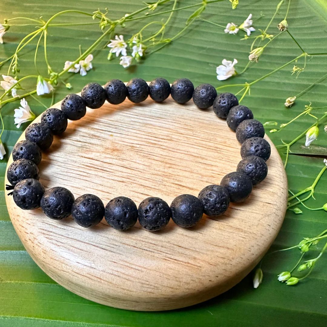 Lava Stone Bracelet 8mm
